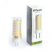 Лампа светодиодная LED G4 9Вт 750Лм 230В Белый капсульная FERON 38144 230В - Лампа
