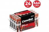 Элемент питания алкалиновый AAA/LR03 1.5В Plus Alkaline LR03-PB24 (уп.24шт) Camelion 7615 Мизинчиковые R03/AAA - Лампа