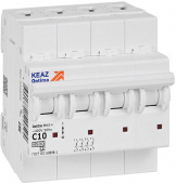 Выключатель автоматический четырехполюсный 10А C 4,5кА AC OptiDin BM63-4C10-4,5-УХЛ3 КЭАЗ - Лампа