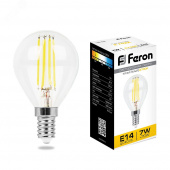 Лампа светодиодная LED Е14 7Вт 740Лм Теплый шар FILAMENT Цоколь Е14 (R39, R50) - Лампа