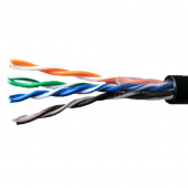 Витая пара UTP 4 пары кат. 5е AWG24 наружный черный (МЕДЬ) STANDART Витая пара (кабель UTP/FTP) - Лампа