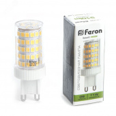 Лампа светодиодная LED G9 11Вт 230В Белый капсульная Feron 220В - Лампа