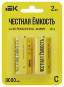 Батарейка щелочная Alkaline LR14/C (2шт/блистер) IEK R14-20/C - Лампа