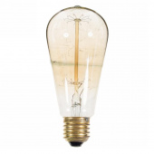 Лампа светодиодная LED Е27 8Вт 740Лм 2400К теплая ST64 golden Filament (157802008) Gauss Декоративные лампы - Лампа