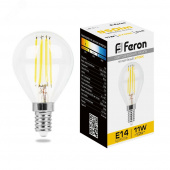 Лампа светодиодная LED Е14 11Вт Теплый шар FILAMENT Цоколь Е14 (R39, R50) - Лампа