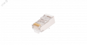 Коннектор под витую пару RJ45/8P8C, экранированный, категории 5e, универсальные ножи  Коннектора, контроллеры, соединители и тд - Лампа