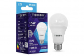 Лампа светодиодная 15Вт А60 6500К Е27 176-264В TOKOV ELECTRIC TKE-A60-E27-15-6.5K Лампы светодиодные  - Лампа