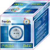 Розетка с таймером (суточная) механическая ТМ32 16А 3500Вт IP20 FERON Таймеры - Лампа