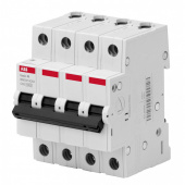 Выключатель автоматический 4п/63A C 4.5кА (BMS414C63/2CDS644041R0634) ABB Basic - Лампа