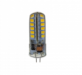 Лампа светодиодная LED G4 5Вт=30Вт 450Лм 4000К Белый 12В 15х50 силикон ASD standart 12В - Лампа