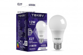 Лампа светодиодная 12Вт А60 4000К Е27 176-264В TOKOV ELECTRIC TKE-A60-E27-12-4K Лампы светодиодные  - Лампа