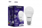 Лампа светодиодная 15Вт А60 4000К Е27 176-264В TOKOV ELECTRIC TKE-A60-E27-15-4K Лампы светодиодные  - Лампа