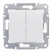 Переключатель 2-клавишный в рамку белый Sedna Schneider Electric Sedna - Лампа