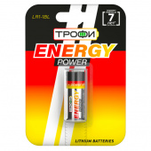 Батарейка LR1-1BL Трофи ENERGY POWER Alkaline  Прочие элементы питания - Лампа