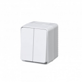 Выключатель 2-клавишный белый 16А AtlasDesign Profi54 IP54 (ATN540151) Schneider Electric AtlasDesign Profi 54 - Лампа