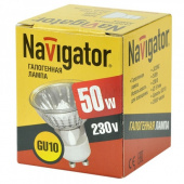 Лампа галогенная GU10 50Вт 230В Navigator Цоколь GU10 - Лампа