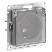 Розетка с заземл. защ. шторки с прозр. крышкой механизм алюм 16А IP44 AtlasDesign Aqua  AtlasDesign - Лампа