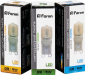 Лампа светодиодная LED G9 5Вт 440Лм 6400К дневной капсульная 230В (25638/LB-430) FERON 220В - Лампа